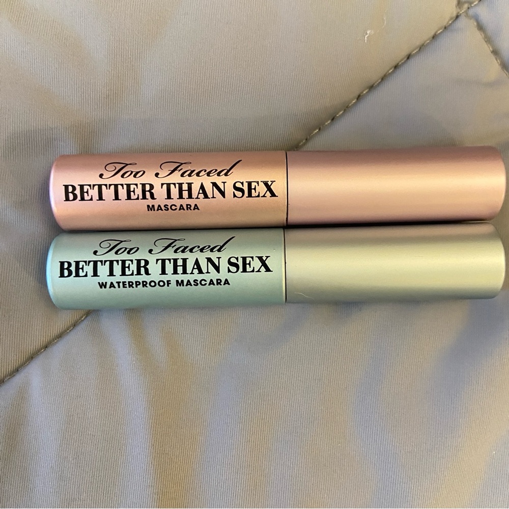 💝5/$20 Too Faced Better Than Sex Mascara Set - Pink and Green